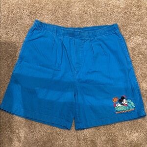 Vintage Disney Blue Athletic Shorts Lightweight Quick-Dry
